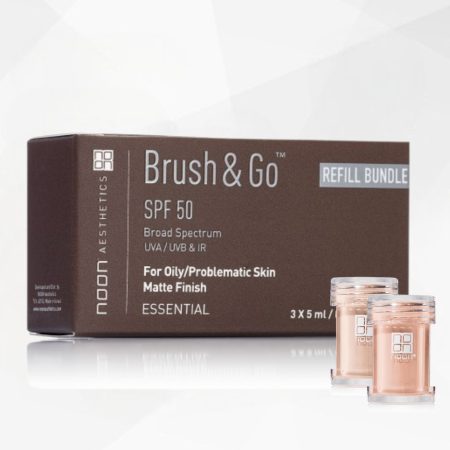 Noon Brush&Go apsauga nuo saulės SPF50 papildymas riebiai odai