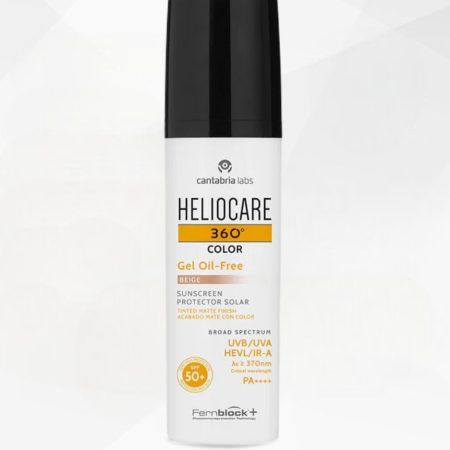 Heliocare 360 Color Oil-Free apsauginis gelis nuo saulės SPF 50+ (beige), 50 ml