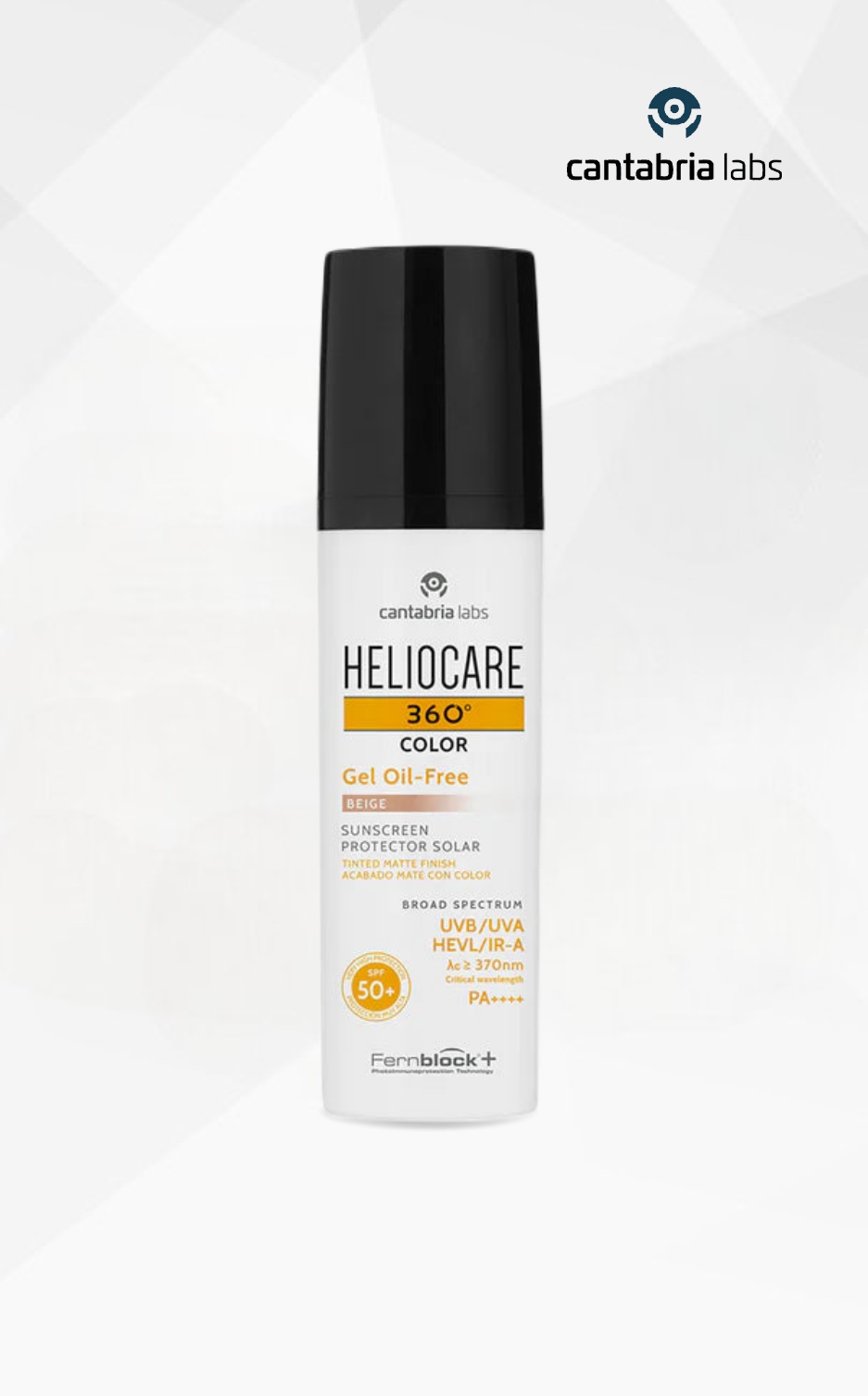 Heliocare 360 Color Oil-Free apsauginis gelis nuo saulės SPF 50+ (beige), 50 ml Heliocare 360 Color Oil-Free apsauginis gelis nuo saulės SPF 50+ (beige), 50 ml