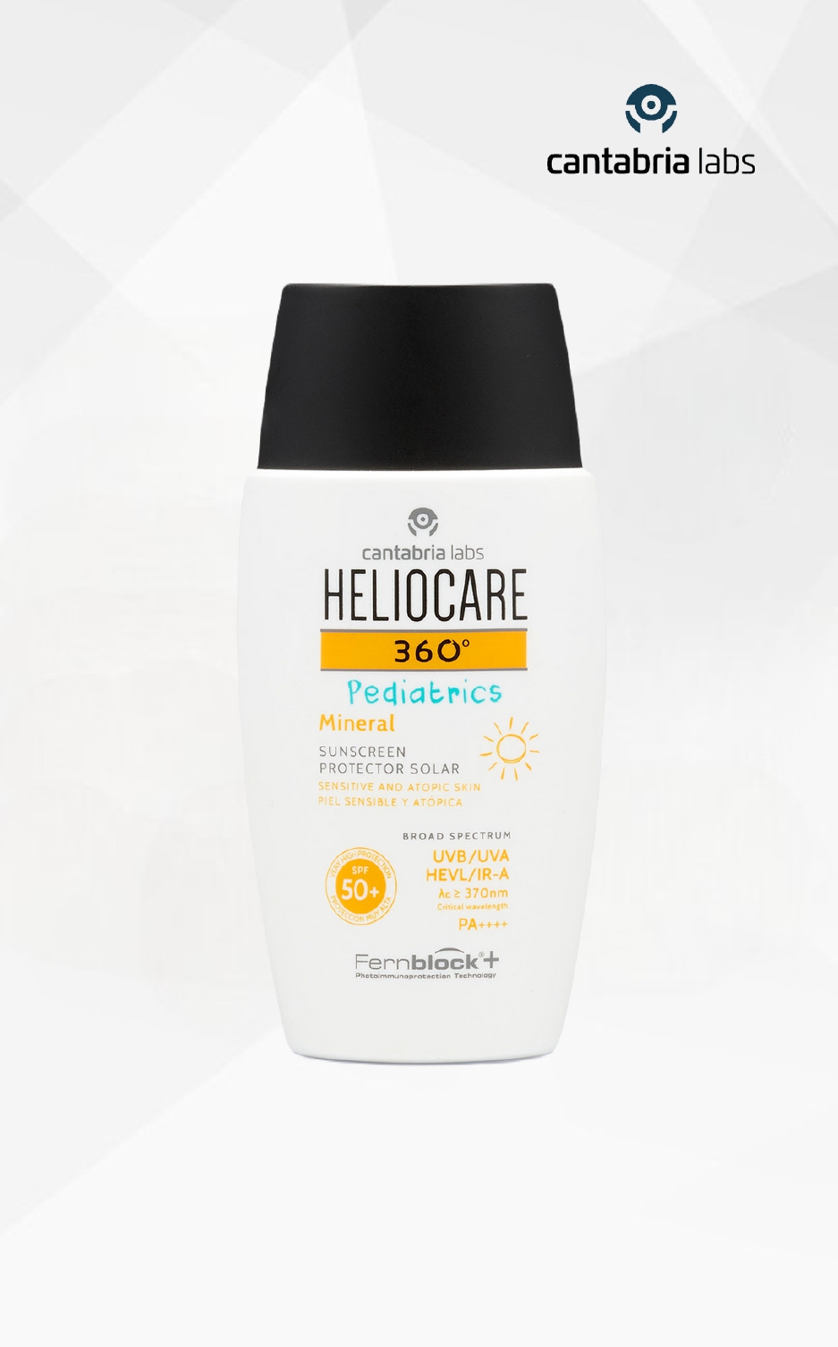 Heliocare 360 Pediatrics apsauga nuo saulės su mineraliniais filtrais vaikams ir kūdikiams, SPF 50+, 50 ml Heliocare 360 Pediatrics apsauga nuo saulės su mineraliniais filtrais vaikams ir kūdikiams, SPF 50+, 50 ml