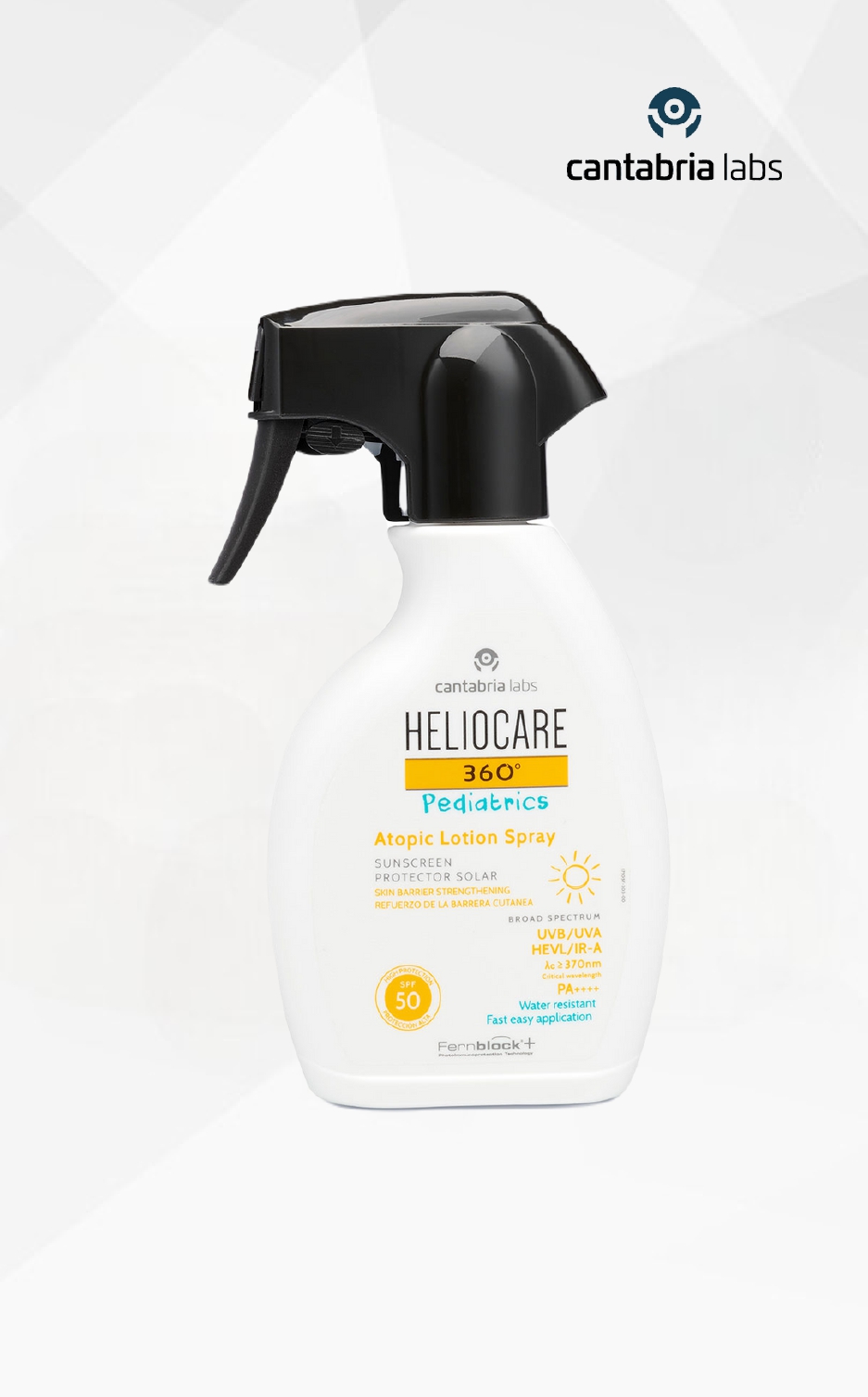 Heliocare 360 Pediatrics purškiama apsauga nuo saulės atopinei vaikų ir kūdikių kūno odai SPF 50, 250 ml Heliocare 360 Pediatrics purškiama apsauga nuo saulės atopinei vaikų ir kūdikių kūno odai SPF 50, 250 ml