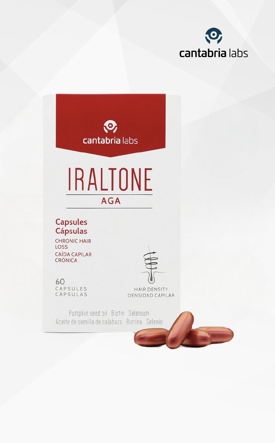Iraltone AGA maisto papildai, 60 kapsulių Iraltone AGA maisto papildai, 60 kapsulių
