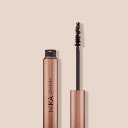 Inika ilginamasis veganiškas blakstienų tušas – Brown, 8 ml