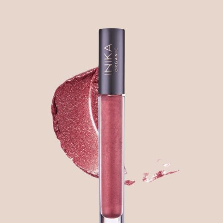Inika sertifikuotas organiškas lūpų blizgis – Rosewood, 5 ml