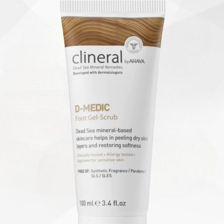 Ahava Clineral D-Medic kojų šveičiamasis gelis, 100 ml
