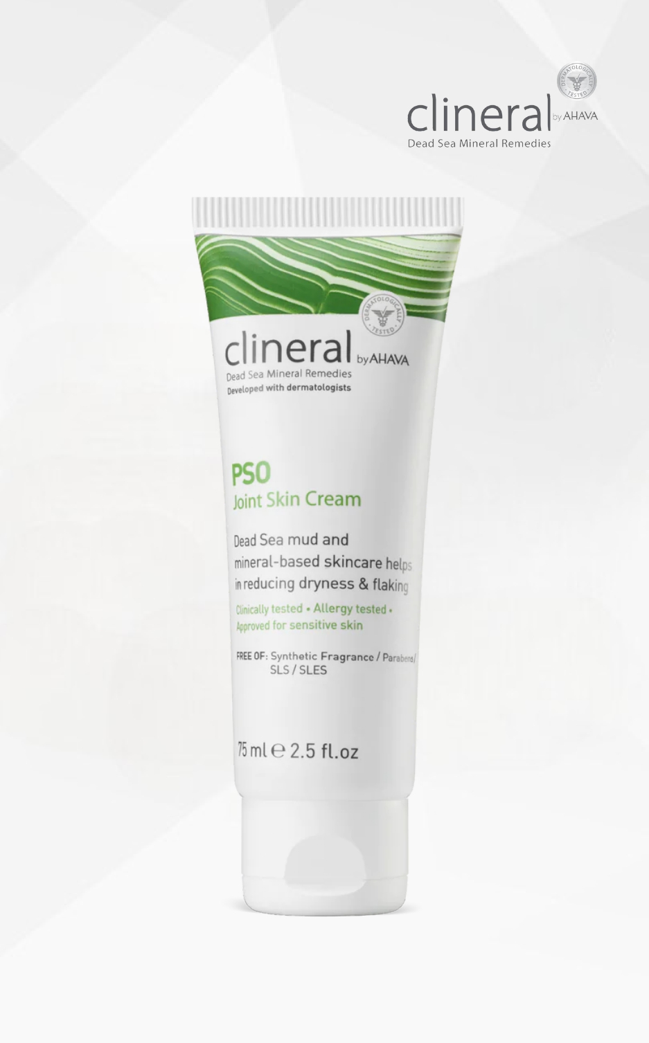 Ahava Clineral PSO alkūnių ir kelių srities odos kremas, 75 ml Ahava Clineral PSO alkūnių ir kelių srities odos kremas, 75 ml