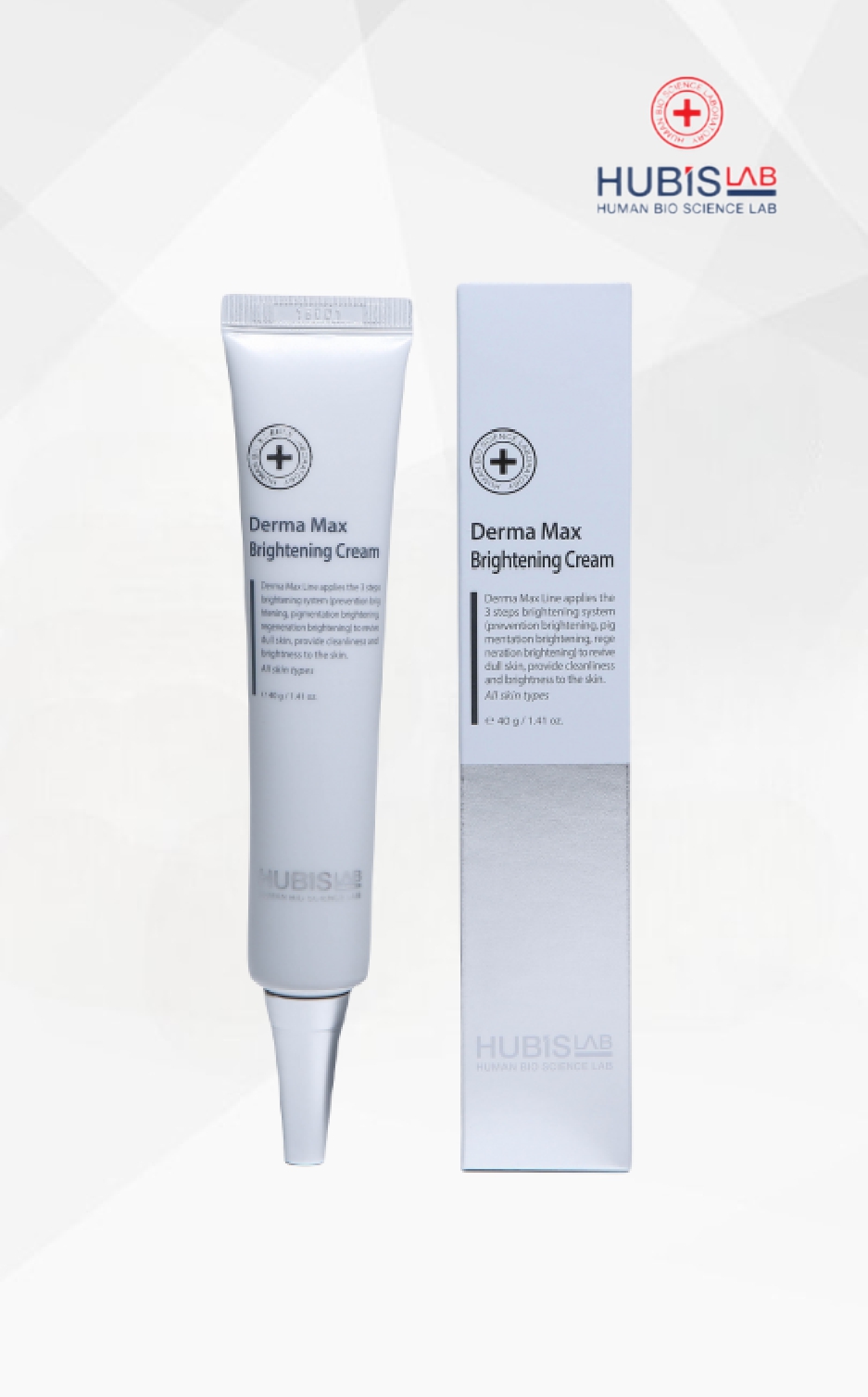 HubisLab Derma Max šviesinamasis veido kremas, 40 g HubisLab Derma Max šviesinamasis veido kremas, 40 g