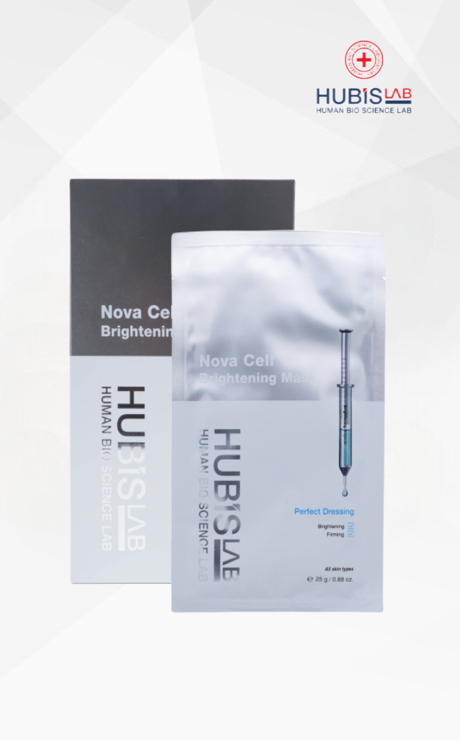 HubisLab E+ Epiderma Nova Cell šviesinanti veido kaukė, 5x25 g HubisLab E+ Epiderma Nova Cell šviesinanti veido kaukė, 5x25 g