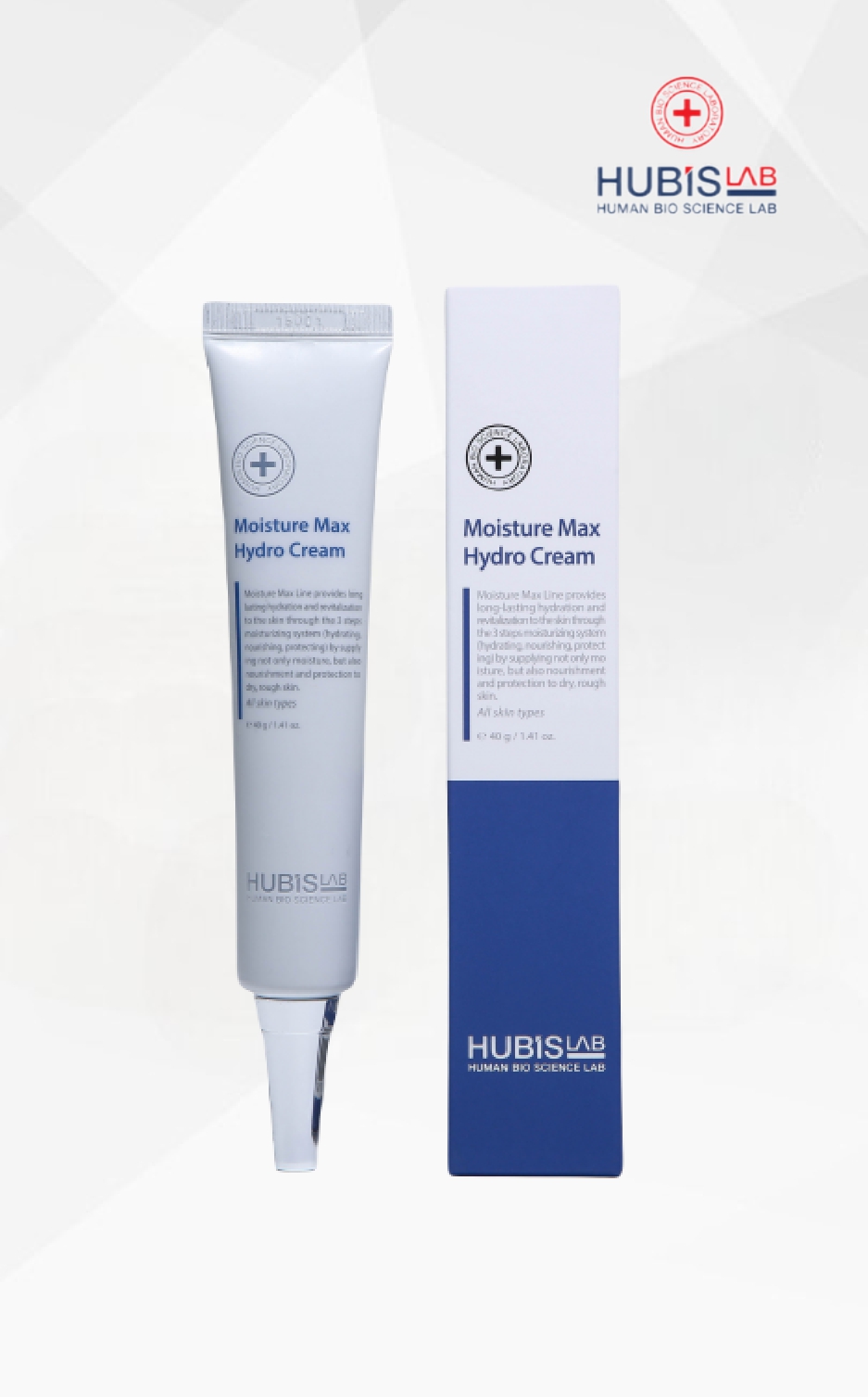 HubisLab Moisture Max Hydro drėkinamasis veido kremas, 40 g HubisLab Moisture Max Hydro drėkinamasis veido kremas, 40 g