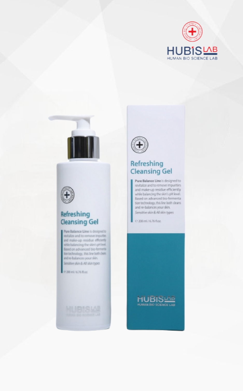 HubisLab Pure Balance gaivinamasis gelinis veido prausiklis, 200 ml HubisLab Pure Balance gaivinamasis gelinis veido prausiklis, 200 ml