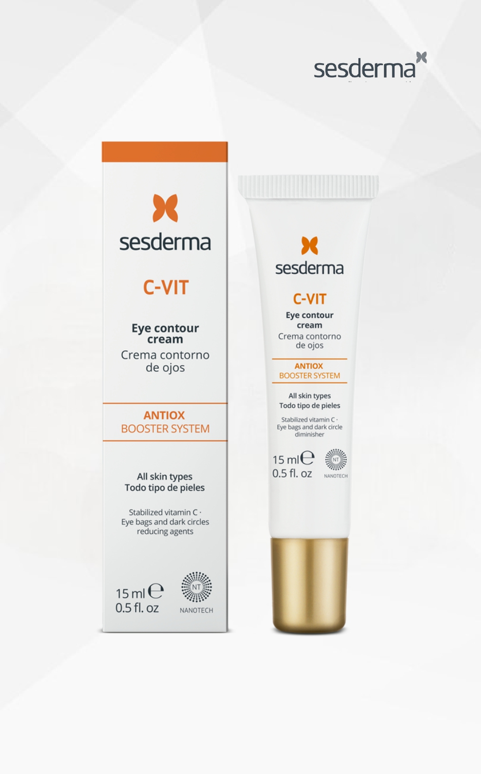 Sesderma C-Vit paakių kontūro kremas, 15 ml Sesderma C-Vit paakių kontūro kremas, 15 ml