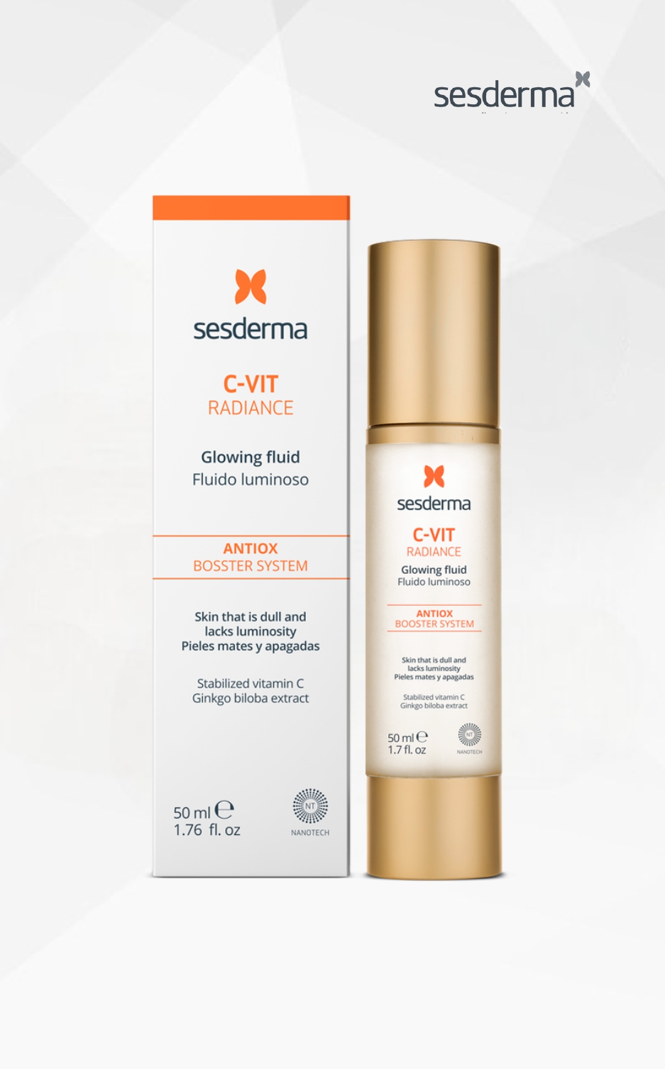 Sesderma C-Vit švytėjimo suteikiantis fluidas, 50 ml Sesderma C-Vit švytėjimo suteikiantis fluidas, 50 ml