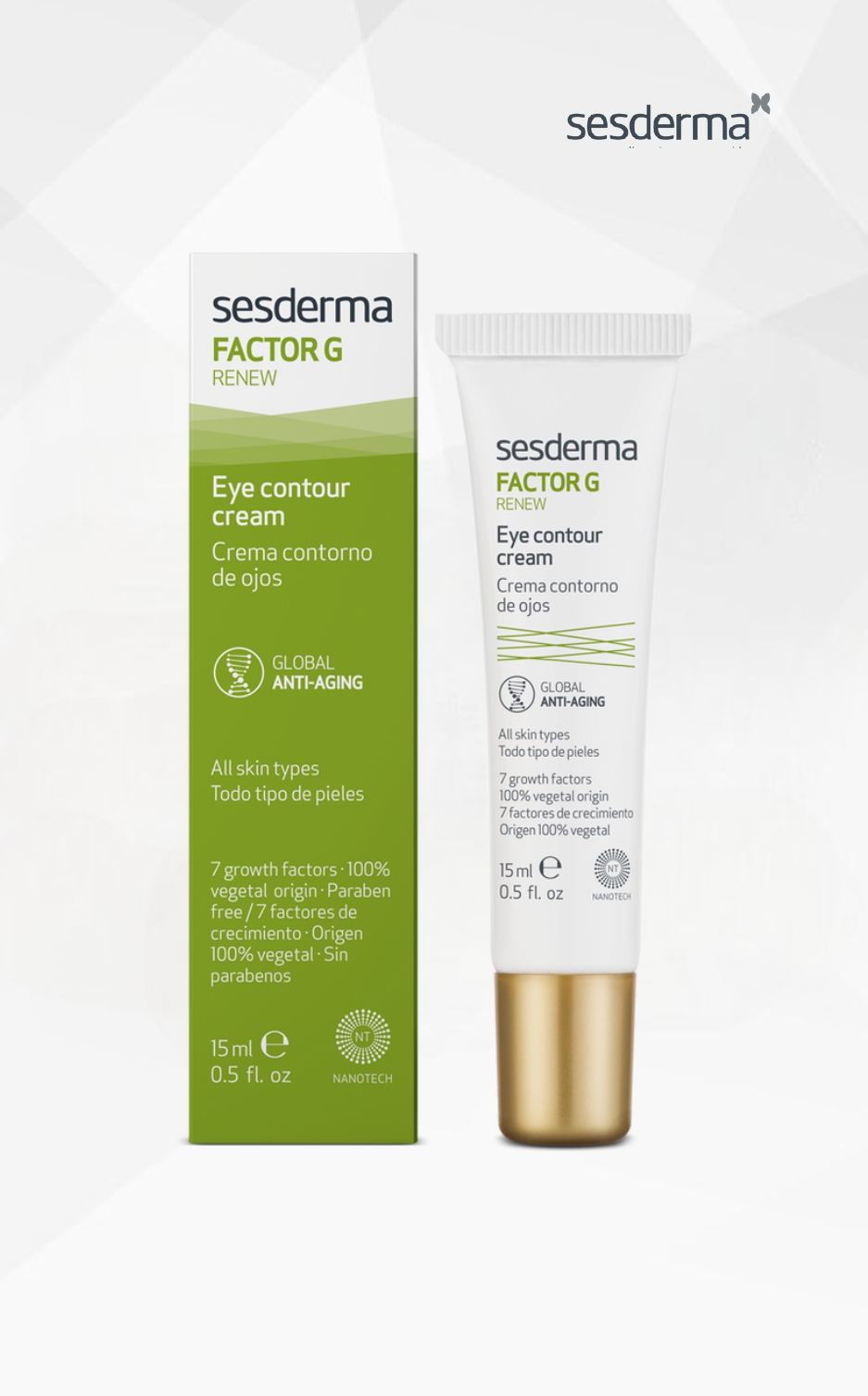 Sesderma Factor G jauninantis paakių kremas, 15 ml Sesderma Factor G jauninantis paakių kremas, 15 ml