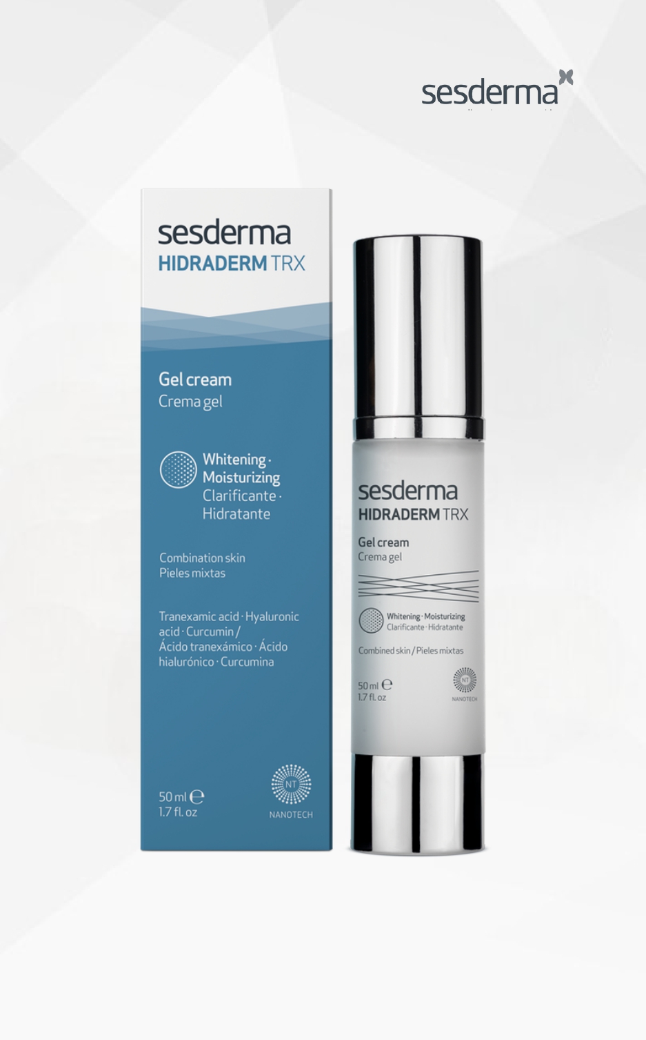 Sesderma Hidraderm Trx gelinis veido kremas, 50 ml Sesderma Hidraderm Trx gelinis veido kremas, 50 ml