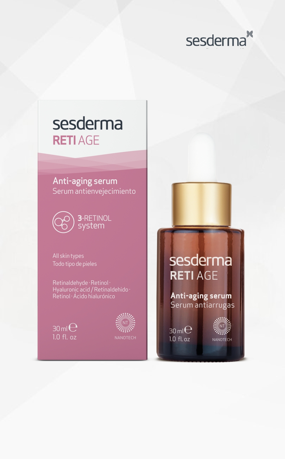 Sesderma Reti-age liposominis serumas, 30 ml Sesderma Reti-age liposominis serumas, 30 ml