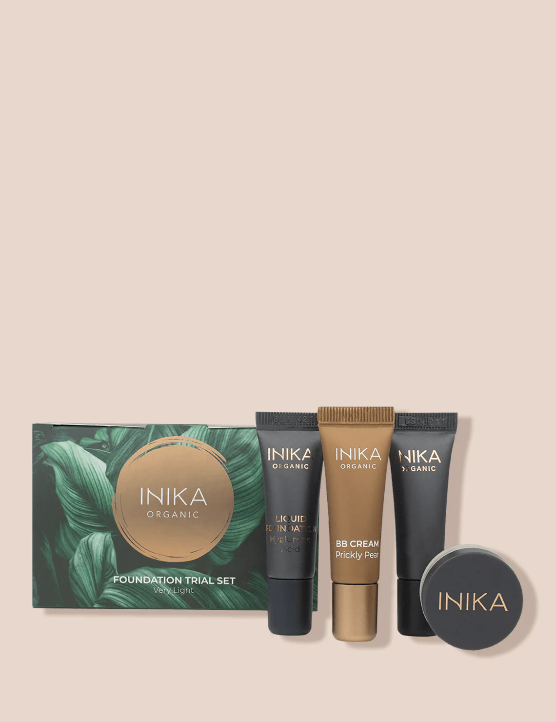 Inika makiažo pagrindų bandomasis rinkinys Inika makiažo pagrindų bandomasis rinkinys
