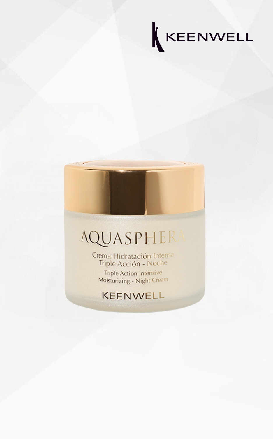 Keenwell Aquasphera trejopo poveikio intensyviai drėkinantis naktinis kremas, 80 ml Keenwell Aquasphera trejopo poveikio intensyviai drėkinantis naktinis kremas, 80 ml