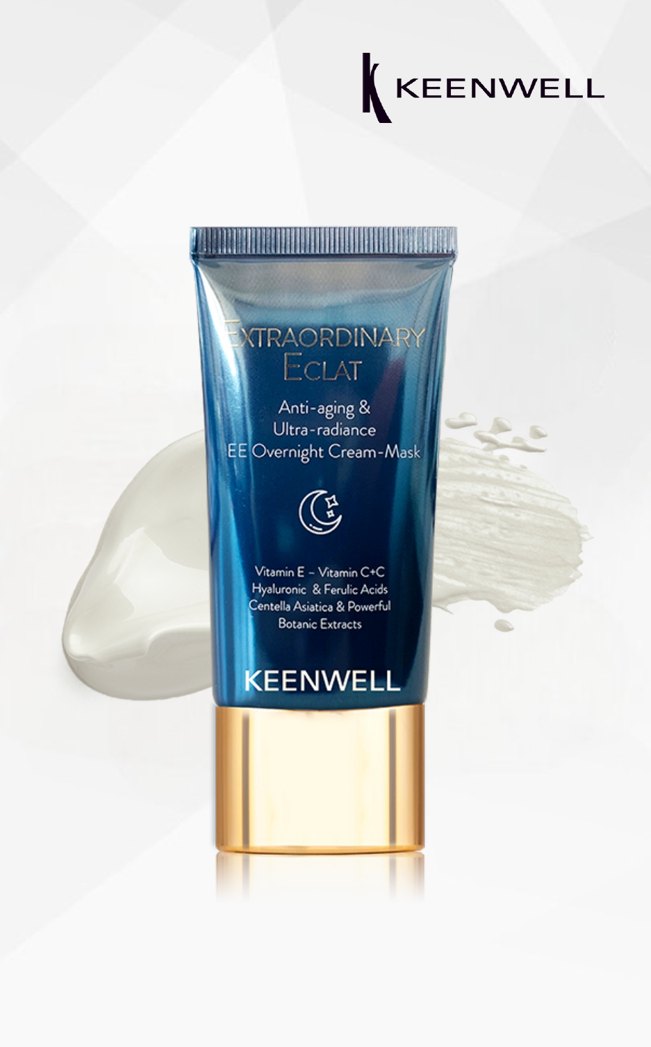 Keenwell Extraordinary Eclat EE naktinis kremas - kaukė, 40 ml Keenwell Extraordinary Eclat EE naktinis kremas - kaukė, 40 ml