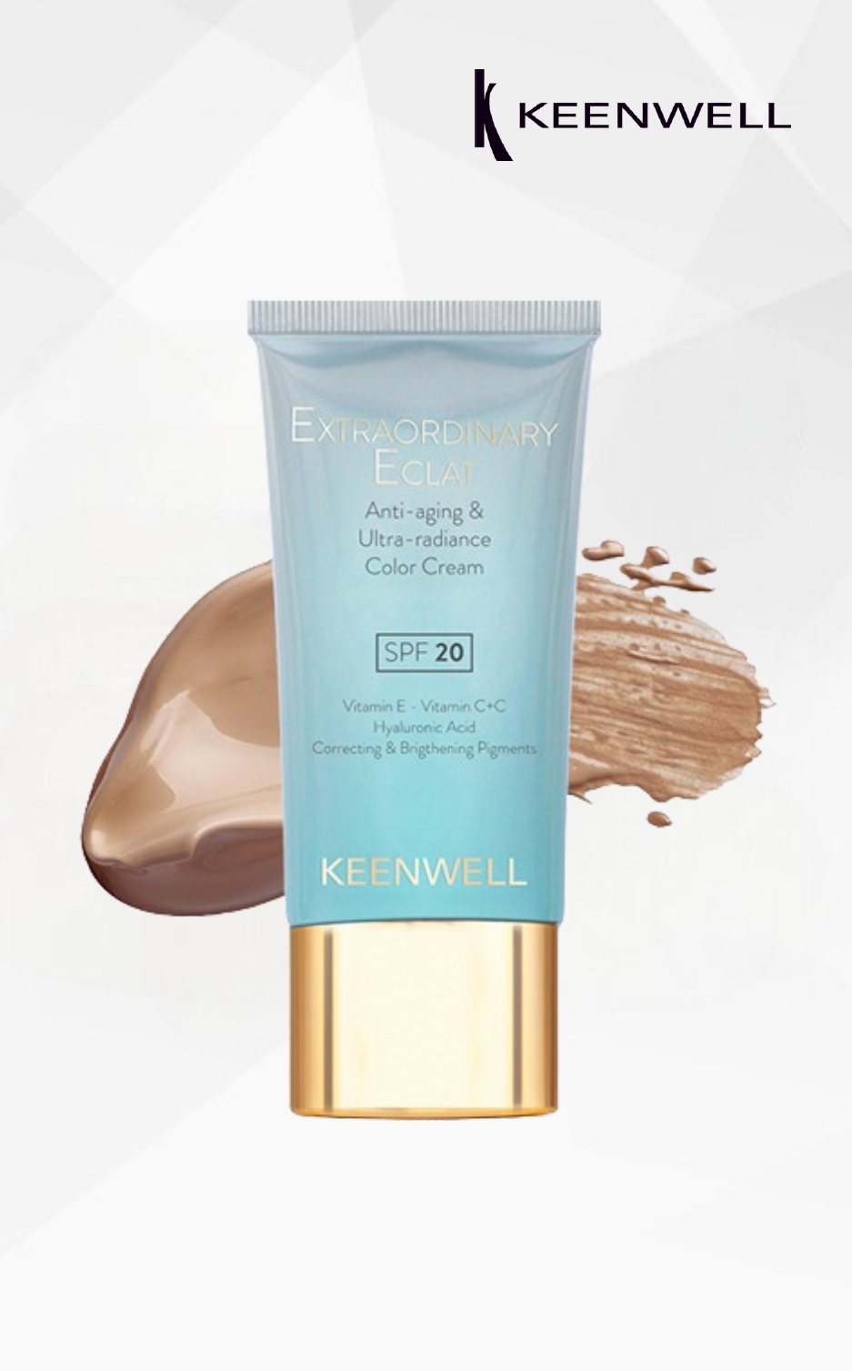 Keenwell Extraordinary Eclat EE veido kremas su spalva, 40 ml (nr. 1) Keenwell Extraordinary Eclat EE veido kremas su spalva, 40 ml (nr. 1)