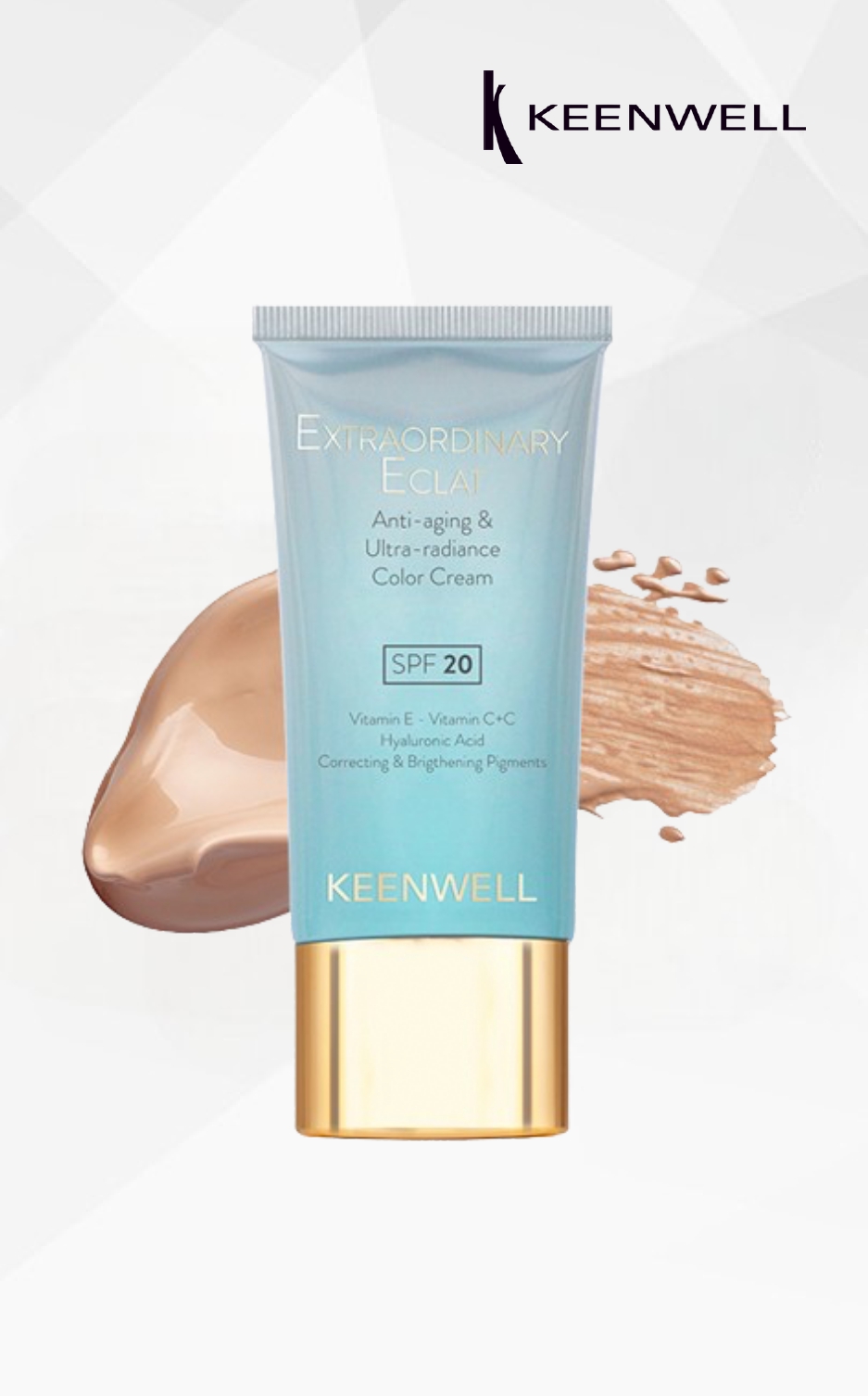 Keenwell Extraordinary Eclat EE veido kremas su spalva, 40 ml (nr. 3) Keenwell Extraordinary Eclat EE veido kremas su spalva, 40 ml (nr. 3)