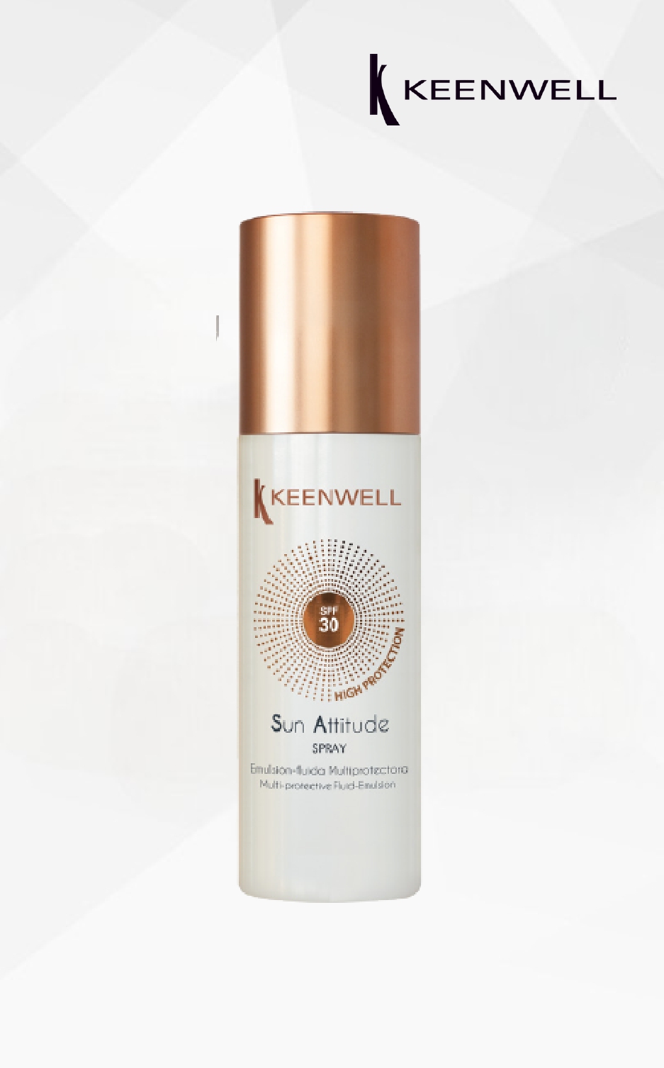 Keenwell Sun Attitude apsauginė fluidinė emulsija kūnui SPF 30, 150 ml Keenwell Sun Attitude apsauginė fluidinė emulsija kūnui SPF 30, 150 ml