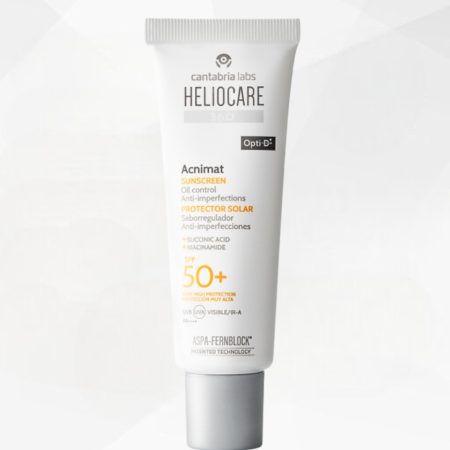 Heliocare 360 Acnimat riebiai ir į aknę linkusiai odai SPF 50+, 50 ml