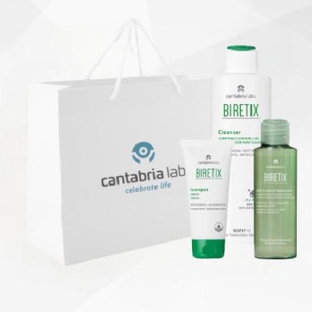 CANTABRIA LABS Mišrios ir problemiškos odos priežiūros rinkinys (50ml + 200ml + 100ml)